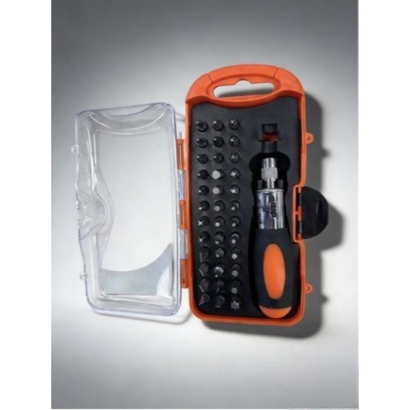1PACK ratchet screwdriver household hardware set 37PCS combination repair tool manual screw batch set 37pcs