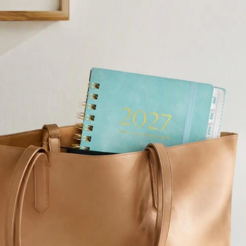 Planificateur Hebdomadaire 2027 à Onglets Pages Épaisses Planificateur à Spirale Carnet d'Emploi du Temps Planification Annuelle
