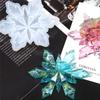 5 Teile/satz Schneeflocke Ornamente Anhänger Epoxidharz Form Ohrringe Halskette Schlüsselbund Silikon Form DIY Handwerk Weihnachten Form Schmuck Casting Werkzeuge