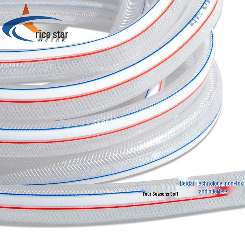 Mixi (MX-TM03) PVC Fiber Reinforced Water Hose 16mm ID / 20mm OD x 100m