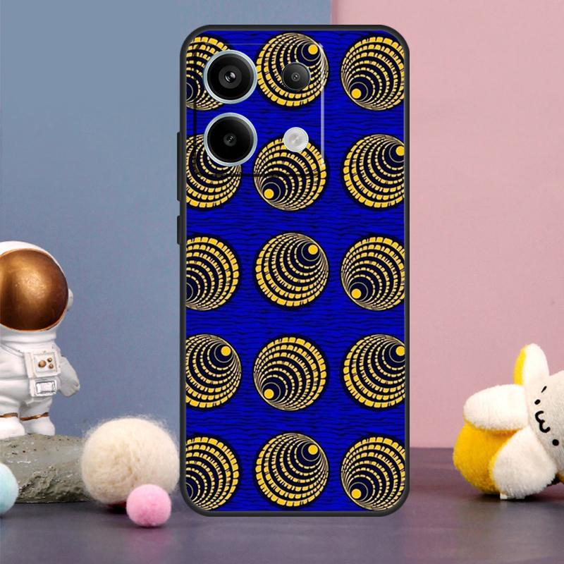 

African Wax Print Design Case For Xiaomi Redmi 13C 12 12C 9C 10C Redmi Note 11 12 13 Pro 9 10 10S 11S 12S Back Cover Redmi 13 4G