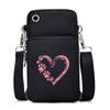 Cat and Dog Paw Print Mobile Phone Bag Small Crossbody Messenger Bag for Animal Lovers