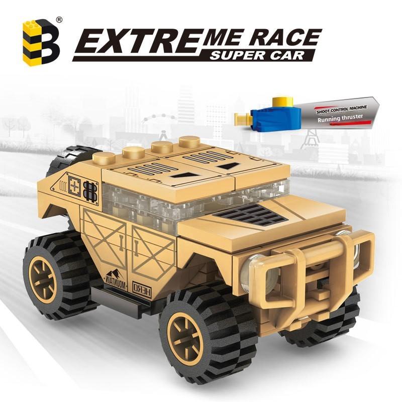 Off Road Armored Vehicle Assembly Building Block Model Ornament Children Toy