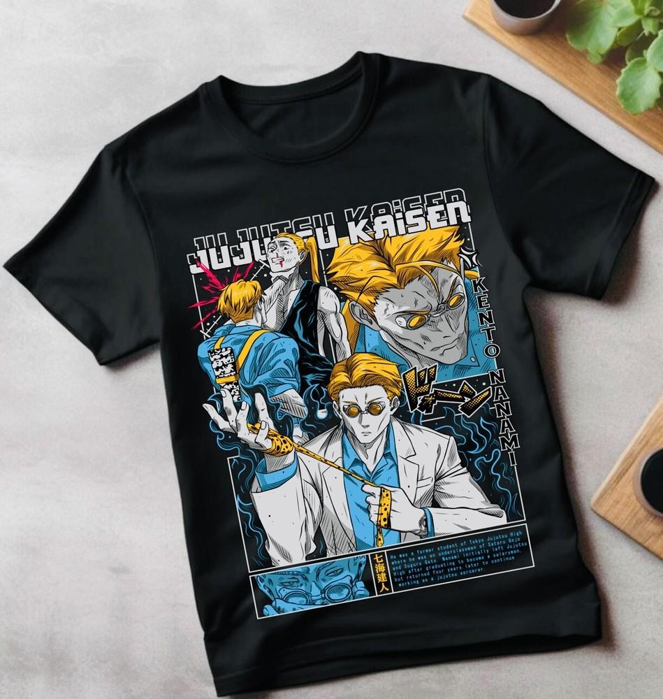 

Футболка Маки Зенин Магическая битва Аниме ужасов Манга Каваи Подарочная футболка Все размеры 2XL