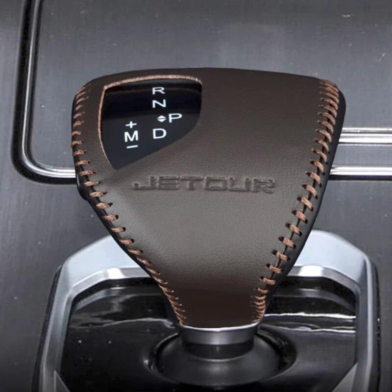 Pour Chery Jetour X70 X90 Plus - Colliers de tête de levier de vitesse de voiture, Couvercle de pommeau de levier de vitesse de voiture, Accessoires de protection