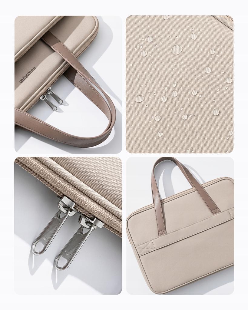 Innostyle Women's 14" Waterproof Omniprotect Pro Laptop Bag Beige