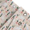 Pink Floral Bath Curtain With White Ducks Waterproof Bathroom Decor For Girls' Home Accessories
