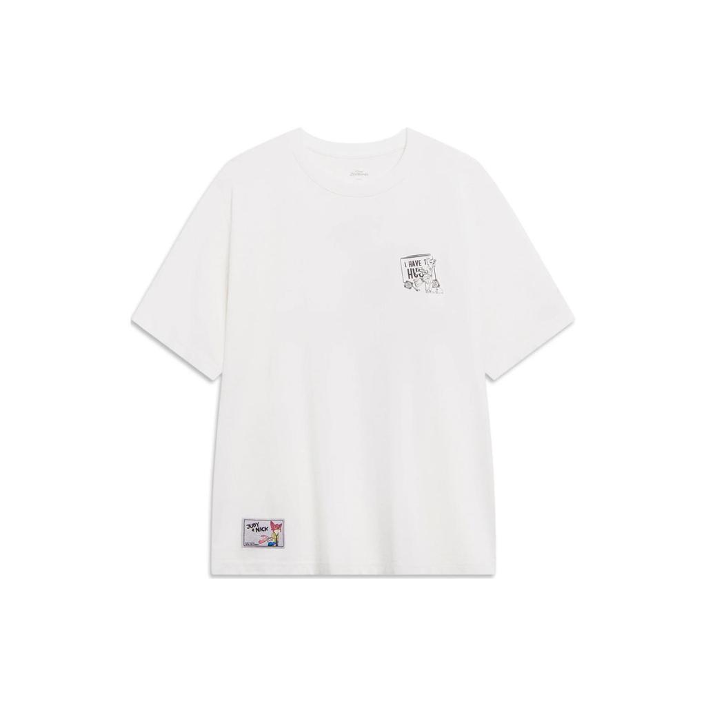 Li Ning x Disney T Shirt Men's Ivory AHST269-1