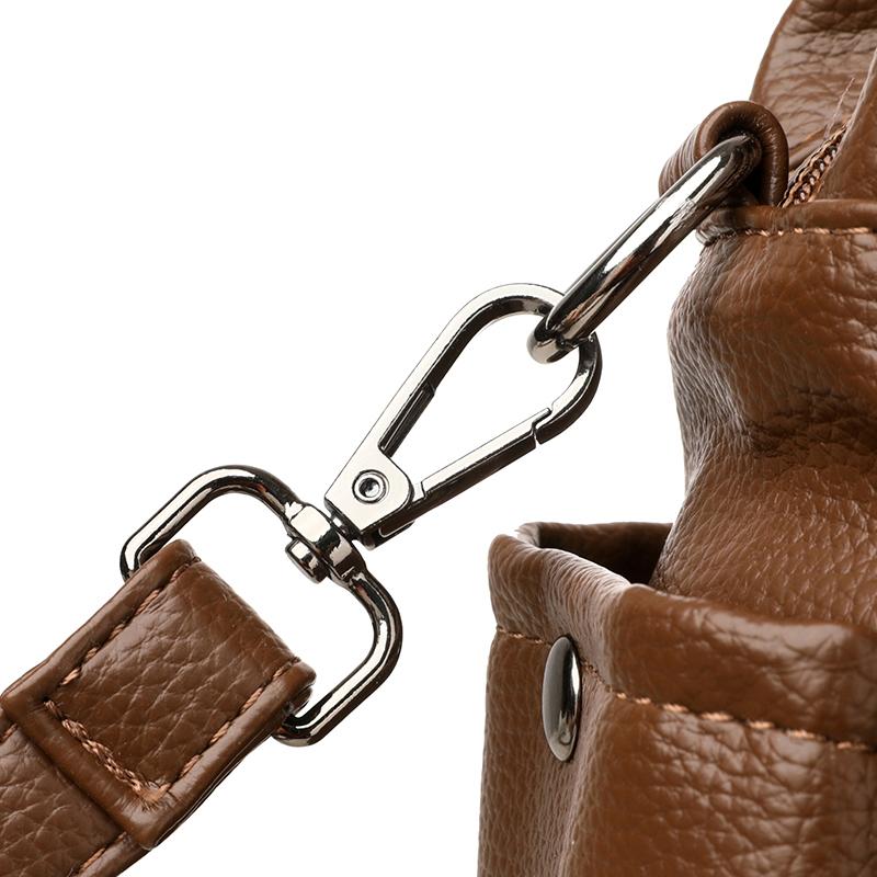 Soft Leather Large Capacity Shoulder Bag Middle-Aged Women's Bag Mother's Bag Commuter Multi-Pocket Crossbody Bag