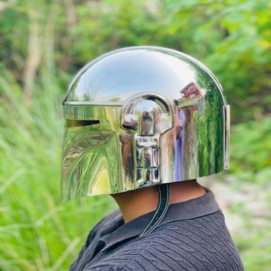 Helmet Steel Cosplay Helmet Armor  Medieval Sci-Fi Collectible LARP  Display Prop Gift
