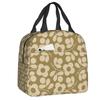 Orla Kiely Flower Scandinavian Geometric Style Insulated Lunch Bags for Camping Travel Waterproof Cooler Thermal Lunch Box
