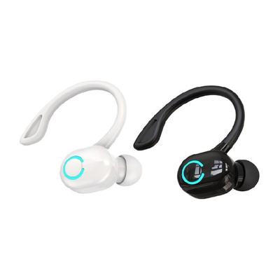 Wireless Earbuds Noise Reduction Single Over Ear Buds Wrap Around Earbuds with Earhooks Bluetooth-compatible Earpiece