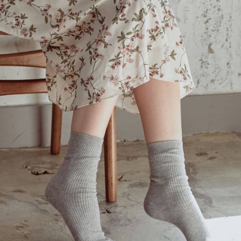 

Abiruz Unisex Basic Lip Socks Gray HM-118-UNI 235~275mm