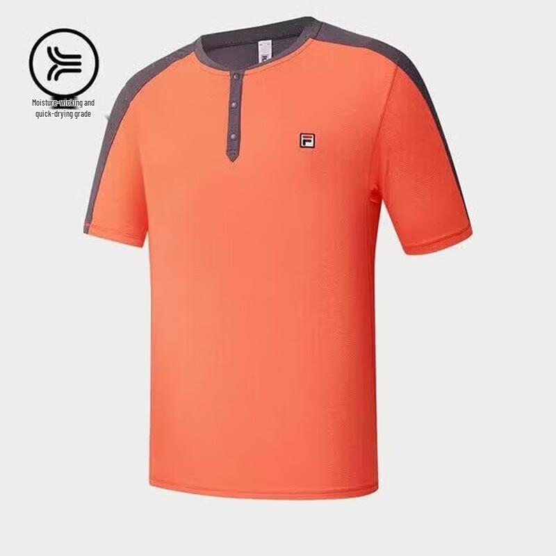 FILA Men s Knit Short Sleeve Tennis Polo Shirt 2026 Summer XL