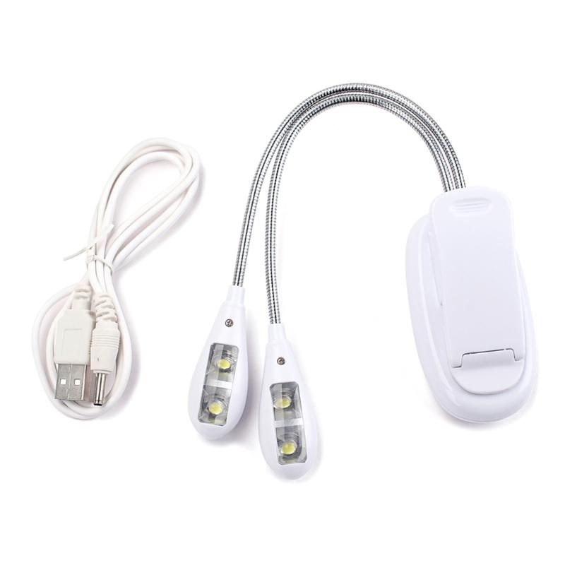 USB/Battery Book Light Eye-Cared Clip On Light, Perfect for Reader, Music Stand