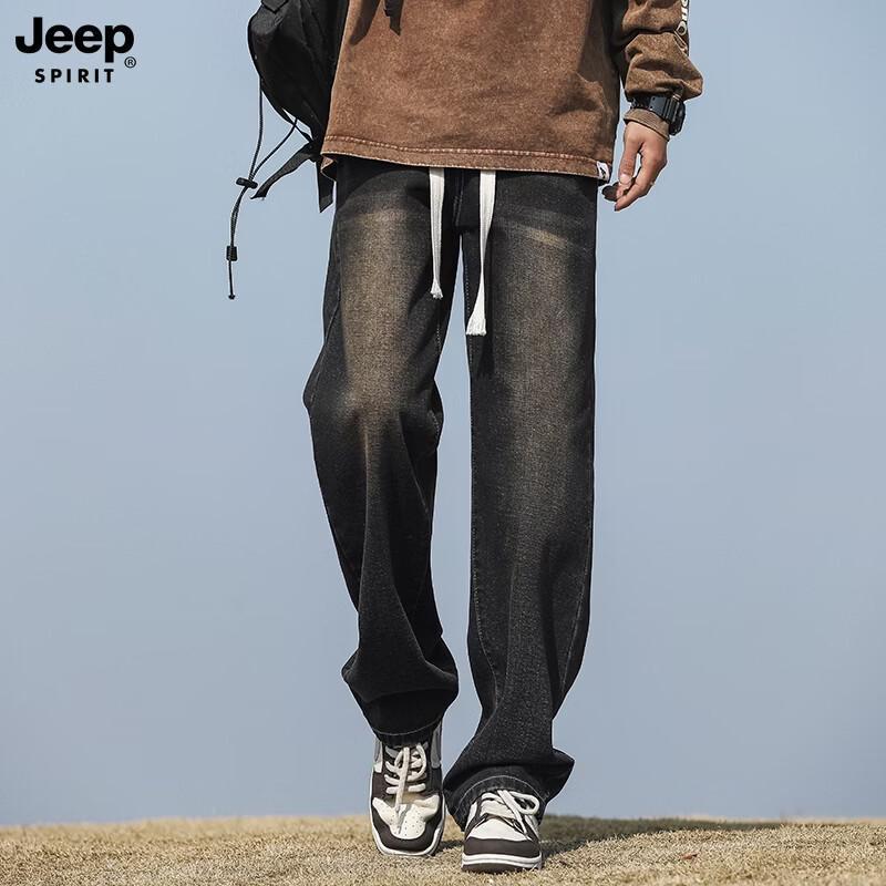 JEEP SPIRIT Men s Straight-Leg Elastic Jeans 2XL