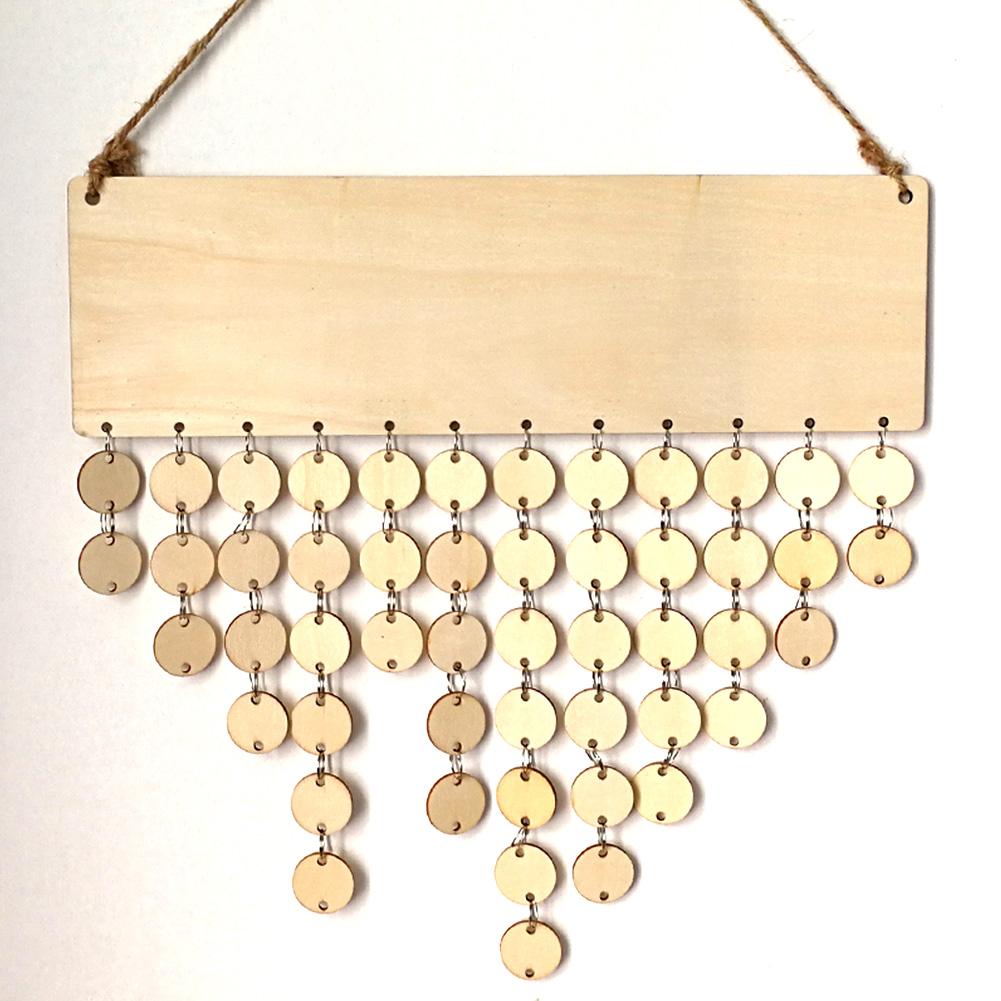 

Wood Birthday Important Day Reminder Calendar DIY Wall Calendar Board Home Decor