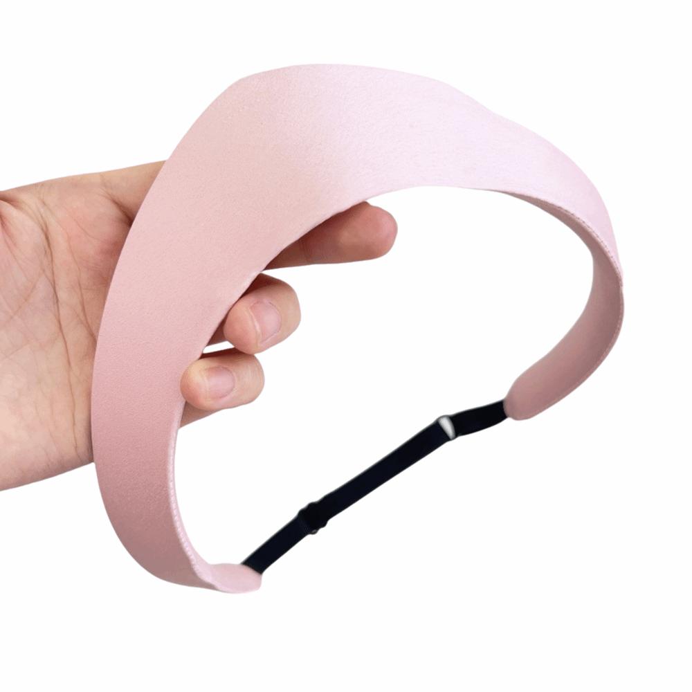 Elastic Crown Textiles Headband Korean Style Vintage Leisure Headband Daily розовый