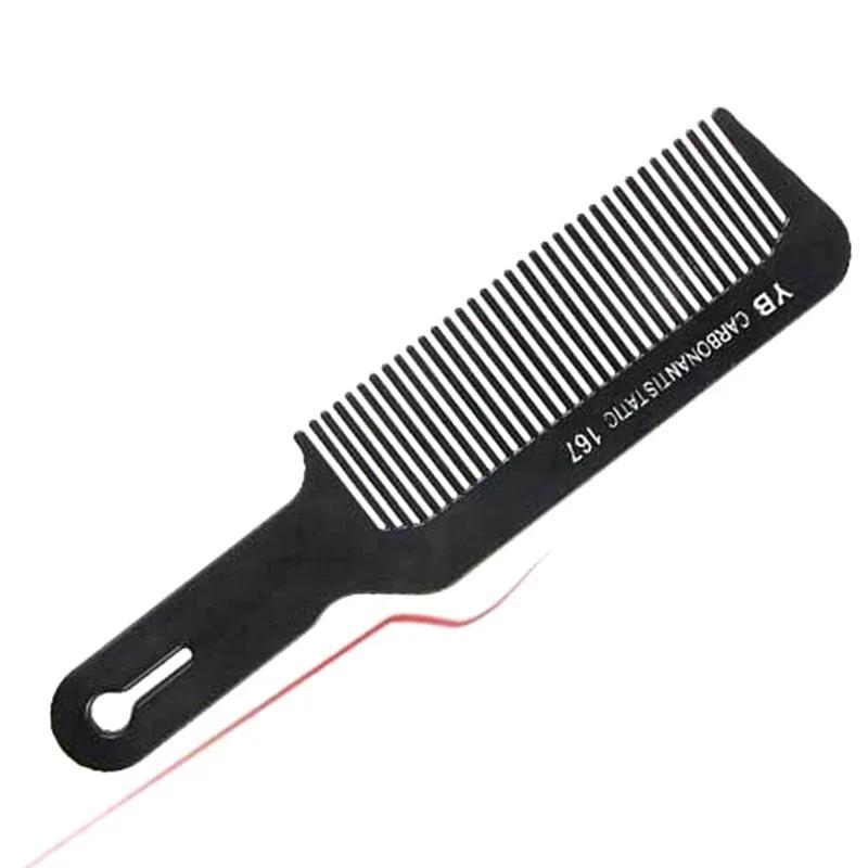 2025 Hot New Flat Head Hair Comb Anti-static Hair Comb Cutting Combs For Salon Hairdressing Brush For Barber Styling Tools