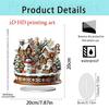 Desktop Display Ornament Smooth Holiday Ornament 2d Acrylic Ornament Simple For Office Desk Family Gathering Office Decoration