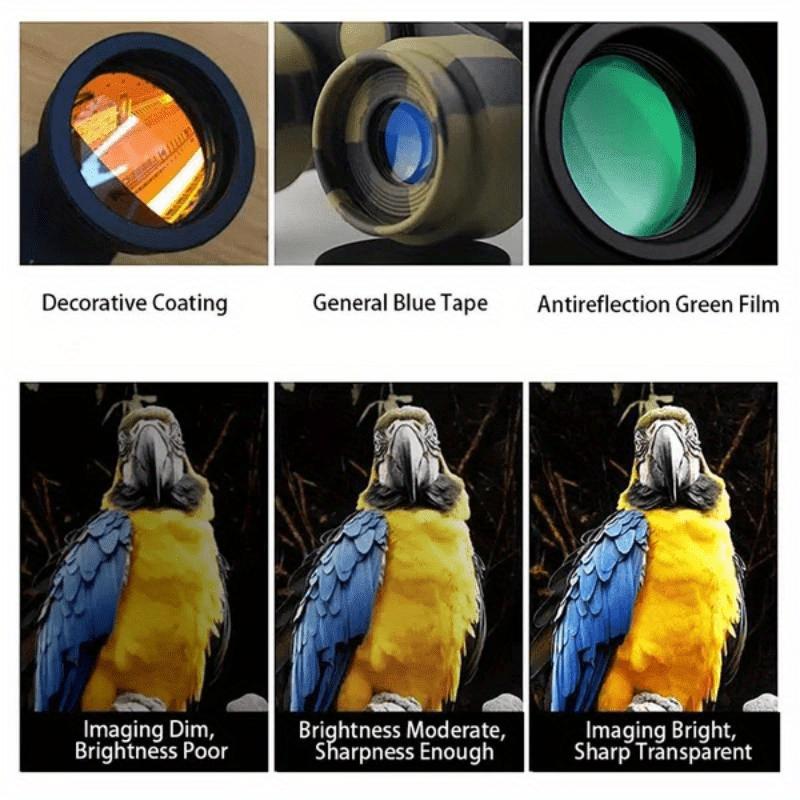 HD Long Range Binoculars - Portable Foldable Telescope for Outdoor Hunting, Tourism and Camping