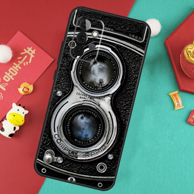 Retro Camera Vintage Case For Samsung Galaxy A56 A36 A26 A16 A06 A13 A33 A53 A15 A35 A55 A34 A54 A12 A32 A52 A17