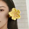 Elegant Floral Claw Hair Clip for Women - Sophisticated Bangs & Side Hair Accessory