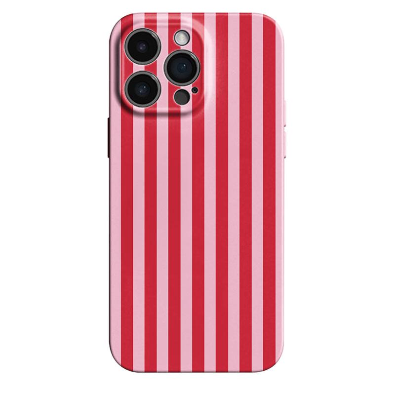 

Fashion Pink Striped Phone Case for Oppo Realme C75 C63 C65 C67 C53 C55 C35 C33 C20 C21Y C30S 9 9i 8 8i Pro Plus 4G 5G Hard PC Realme C33 4G