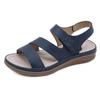 Genuine Leather Wedge Women Sandals Casual Comfort Flat Sandals Women Open Toe Beach Shoes Woman Footwear Sandalias Treking