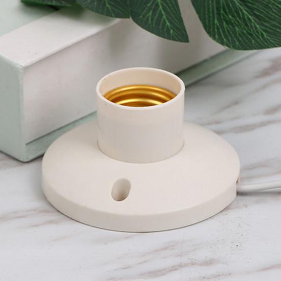 E27 Lampenfassung mit EU-Steckern & Kabel Schwer entflammbare Lampenfassung für Heimbeleuchtung Schraubbirnenfassung Sockel DIY Leuchtenersatzteil