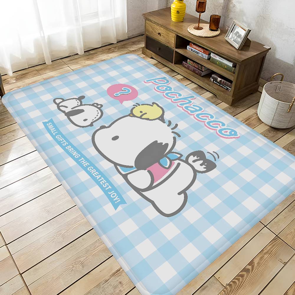P-Pochacco Room Mats Anti-slip Absorb Water Long Strip Cushion Bedroon Mat Household Carpets