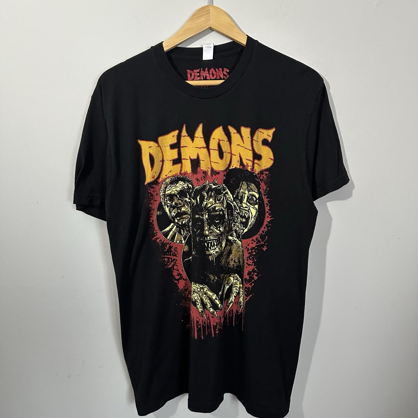 Dario Argento Demons Movie T  Size XL 2022 Pallbearer Press Black Tultex Unisex T-Shirt XXXL