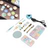 Wax Seal Stamp Kit with Wax Seal Warmer Wax Stamp Spoon Coloring Pen for Vintage Letters Envelopes C