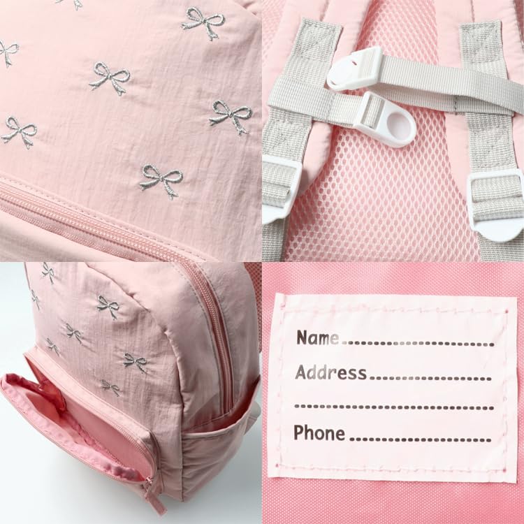 Kids Foret KF Embroidered L Backpack, P/L, Girls' Pink,