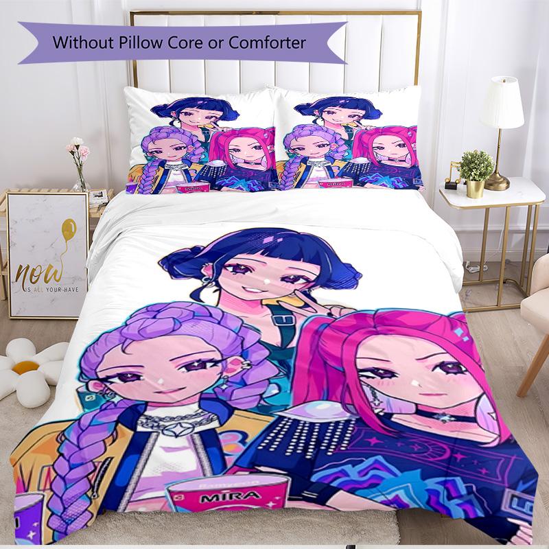 3pcs Duvet Cover Set (1*Duvet Cover + 2*Pillowcase, Without Core), Singer Print Soft All‑Season Bedding Set, Home Bedroom Decor Gift