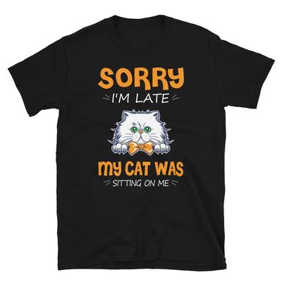 Meine Katze saß auf mir Niedliche Katze Lustiges Tier Kätzchen Katzen T-Shirt