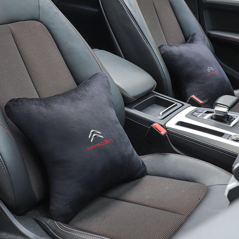 Almohada Cervical para Coche Reposacabezas de Asiento Protección Lumbar Columna Vertebral Cojín Decorativo para Citroen C4 C3 C5 C1 C2 Berlingo C-Elysee C4-Picasso C4-Ai