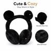 Winter Warm Plush Earmuffs with Bear Ear Design