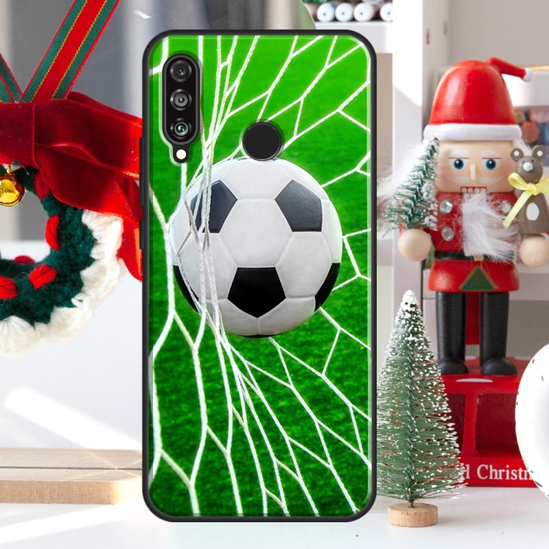 Football Soccer Ball For Huawei Nova 12i 11i 8i 12s Y73 Y72 Y61 Y91 Y90 Y70 Y60 9 10 SE P60 Pro P30 P40 Lite Case