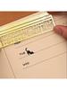 Multifunctional Cute Cat Template Hand Account Ruler Metal Hollow Ruler High-value Student Special Ruler Hot Sale Purchase