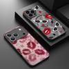 Fashion Kiss Lips Pattern Case For iPhone 17 Pro Max Case iPhone 16 Pro Max 15 14 13 16E 17E Magnetic For Magsafe Hybrid Matte Cover