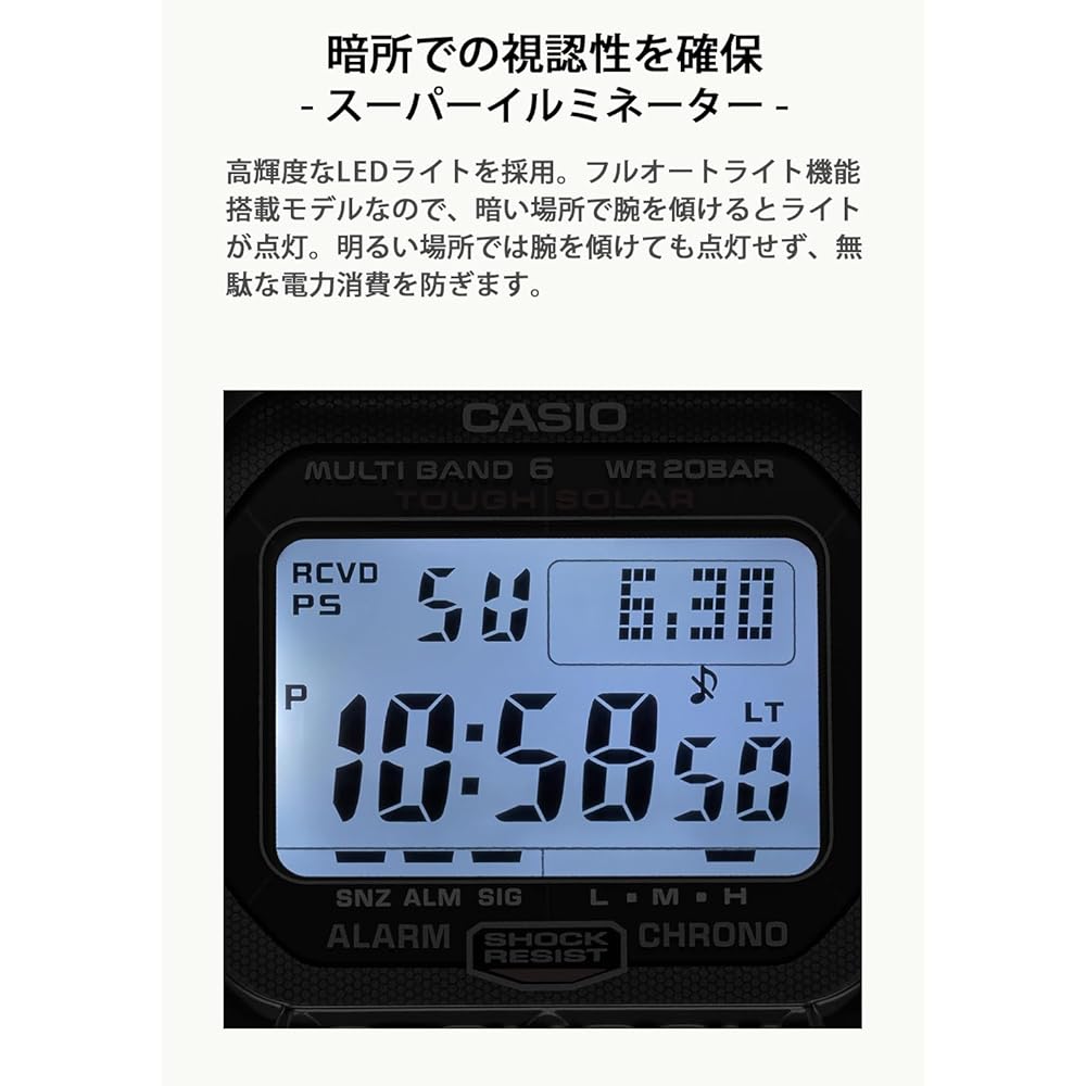 Casio G-Shock GW-S5600U-1JF Men's Watch Black Carbon Fiber Insert Solar Radio Controlled Titanium Parts
