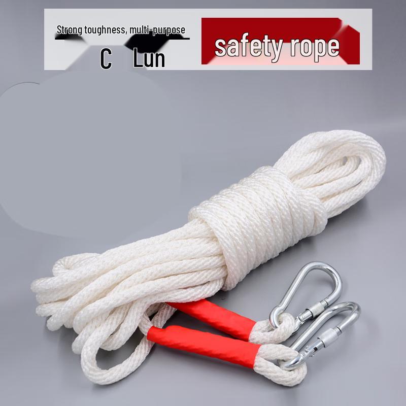 Industrial Safety & Rescue Rope with Double Hooks 10M