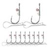 10Pcs Live Shrimp Hook 2-in-1 Angling Tool Bass Fishing Hooks For Fishermen Saltwater Sea Lake River F reshwater Angling Gear