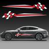 2PCS Car Door Side Skirt Stickers Waterproof Self-adhesive Sport Stripes Vinyl Decals Car Body Decoration Stickers Accessories