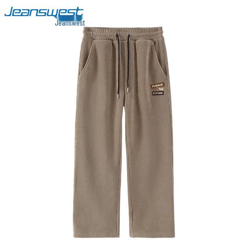 Jeanswest Men's American Style Loose Straight-Fit Casual Pants