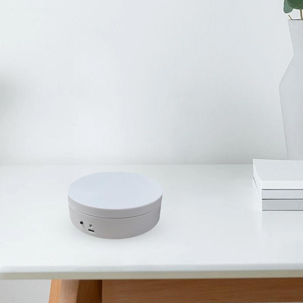 360 Degree Rotating Motorized Display Stand USB Charging/Battery Operated Photography Show Holder for Model Cake 3D Images