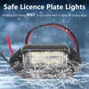 2Pcs Universal LED License Plate Light Waterproof Traffic Light  Truck RV Trailer