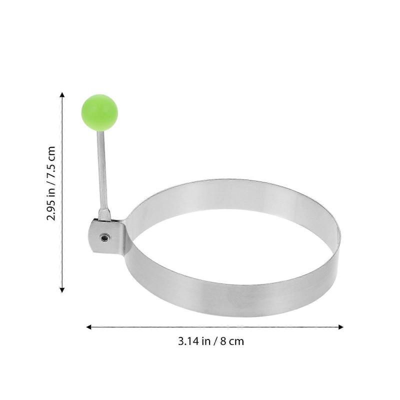 Omelet Shaper Egg Cooking Rings Stainless Steel Kitchen Use Baking 10Pack