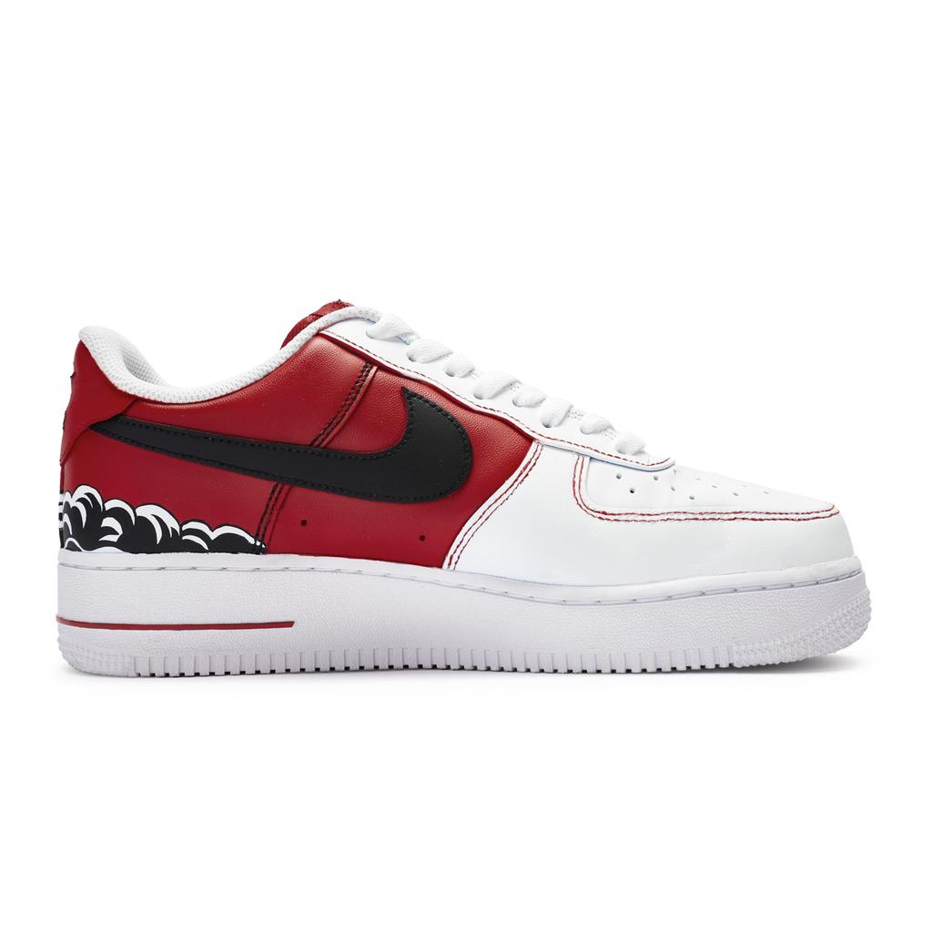 Nike Air Force 1 811 Manufacturing, Splendid Rivers And Streams Low top Skateboard Shoes GS Red Black White DH2920-111(Team80-)